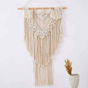 SET OF 2 Nordic Large Macrame Wall Hanging Tapestry Wall Decor Fringe Woven NEW
